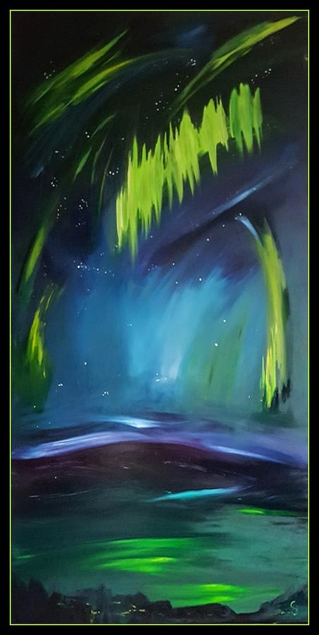 K Aurora Lights        35 Painting by Cheryl Nancy Ann Gordon