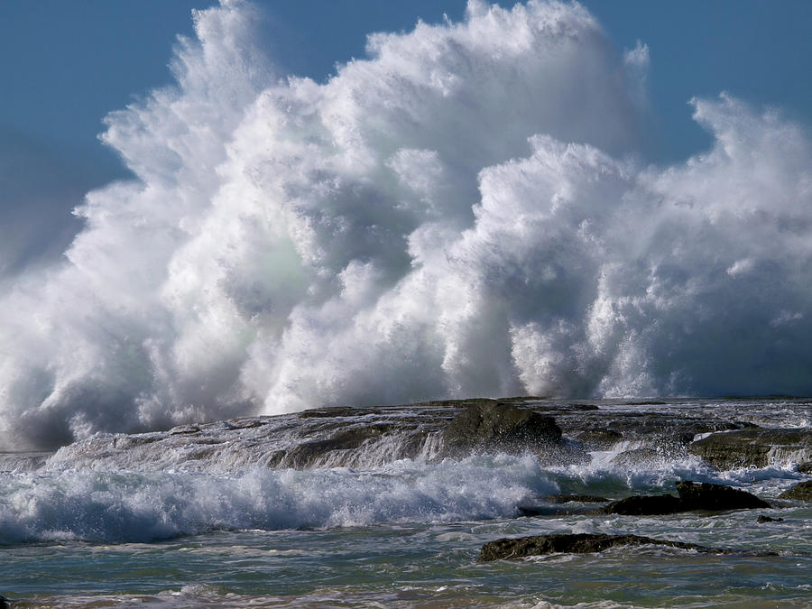 Nature Photograph - Kaboom Crashing Surf by Peter G Knott