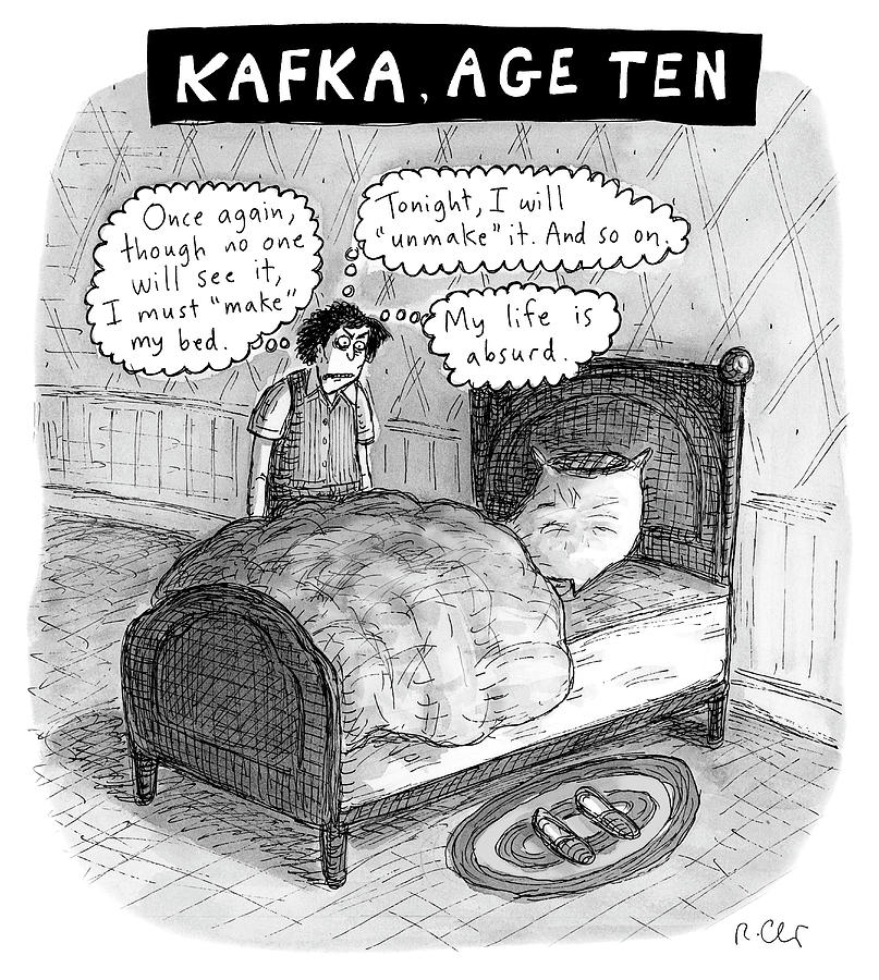 Kafka Age Ten Drawing by Roz Chast