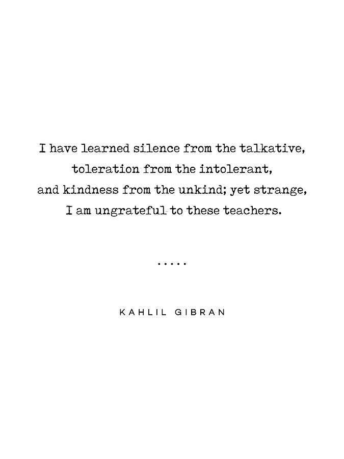 Kahlil Gibran Quote 02 - Typewriter Quote - Minimal, Modern, Classy, Sophisticated Art Prints Mixed Media