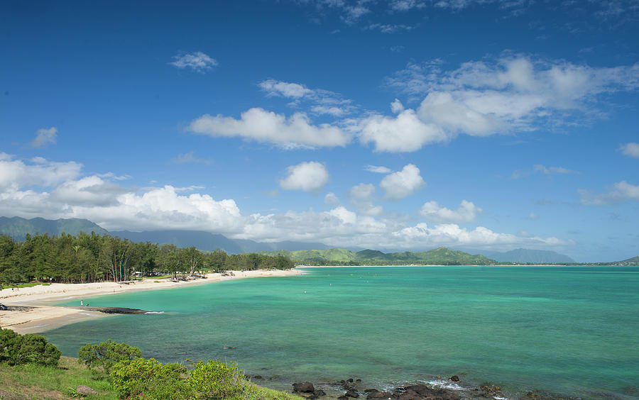 Kailua Beach Park oahu Photograph by David L Moore - Pixels