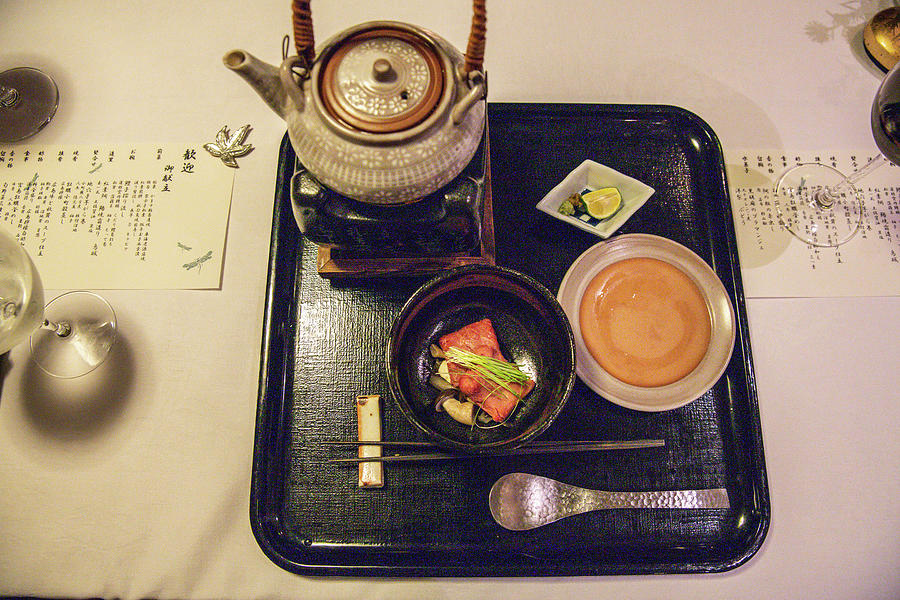 Kaiseki - Light Japanese Dish With Tea Photograph by Karen Thomas