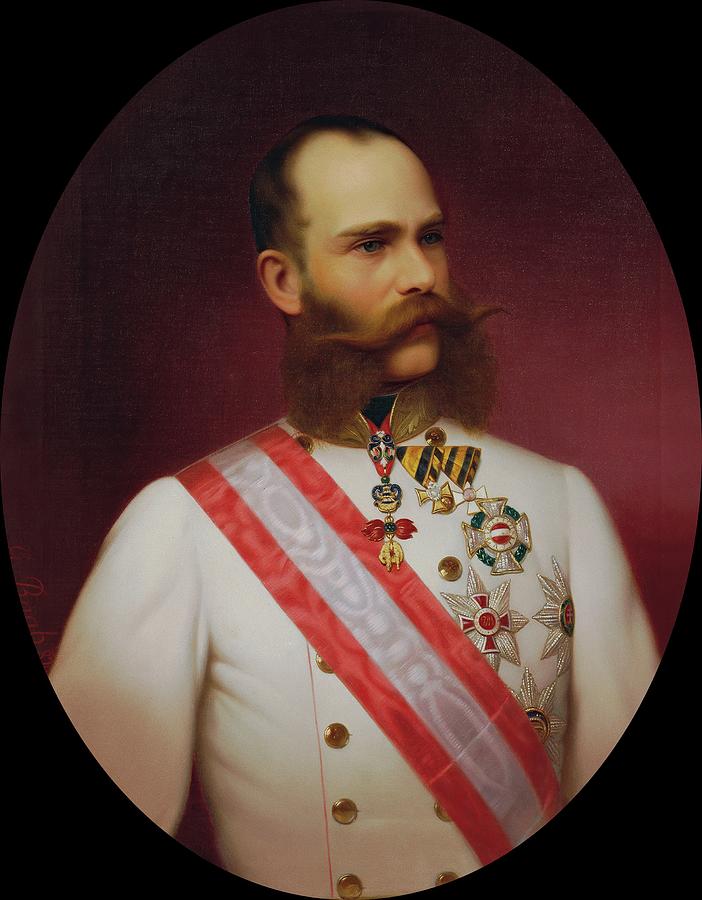 Kaiser Franz Joseph I Painting by Georg Martin Ignaz Raab