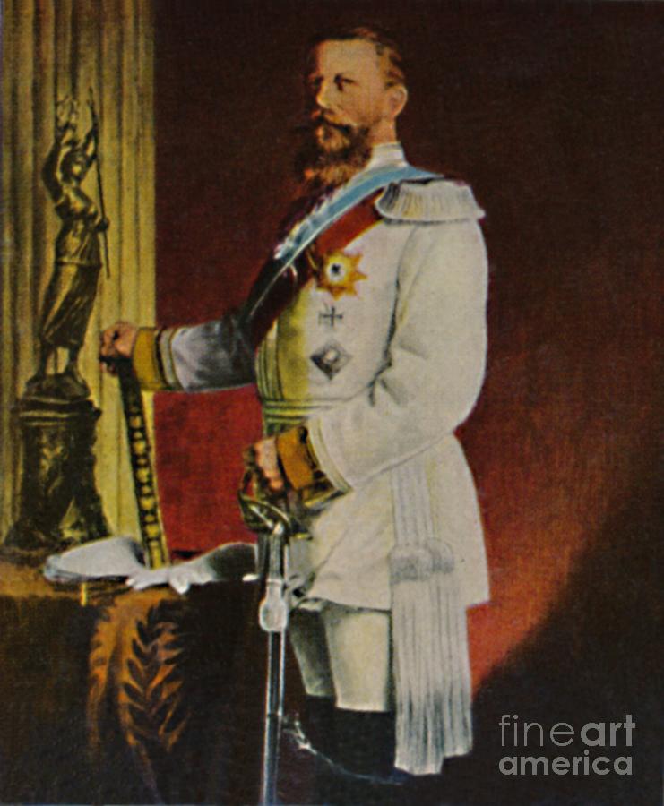 Kaiser Friedrich II 1831-1888 Drawing by Print Collector
