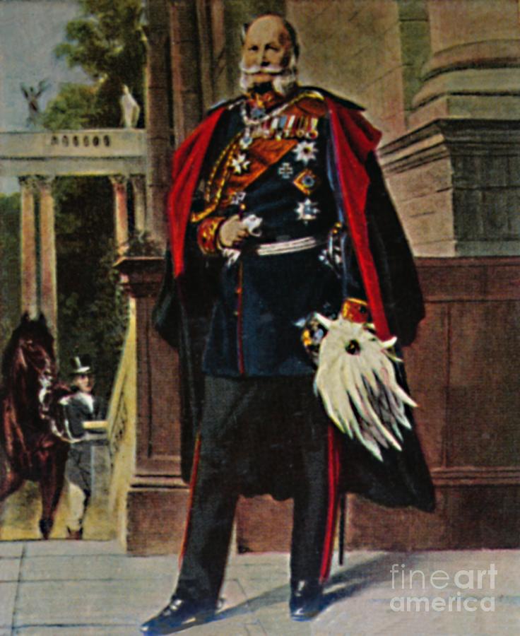 Kaiser Wilhelm I 1797-1888 - Gemalde Drawing by Print Collector