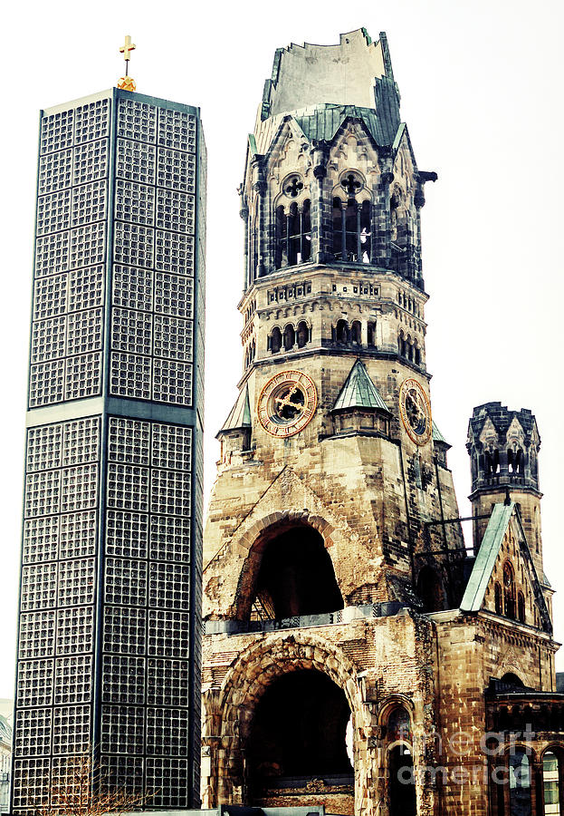 Kaiser Wilhelm Memorial Church in Berlin Photograph by John Rizzuto
