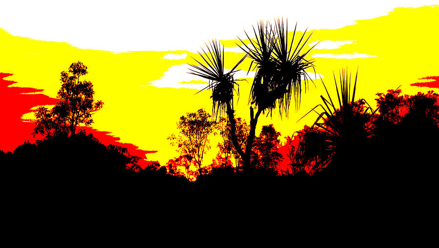 Kakadu Sunrise - Pop Art  Photograph by Lexa Harpell