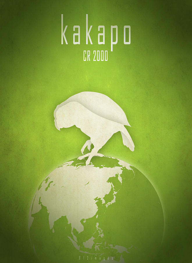 Kakapo - owl parrot Digital Art by Moira Risen
