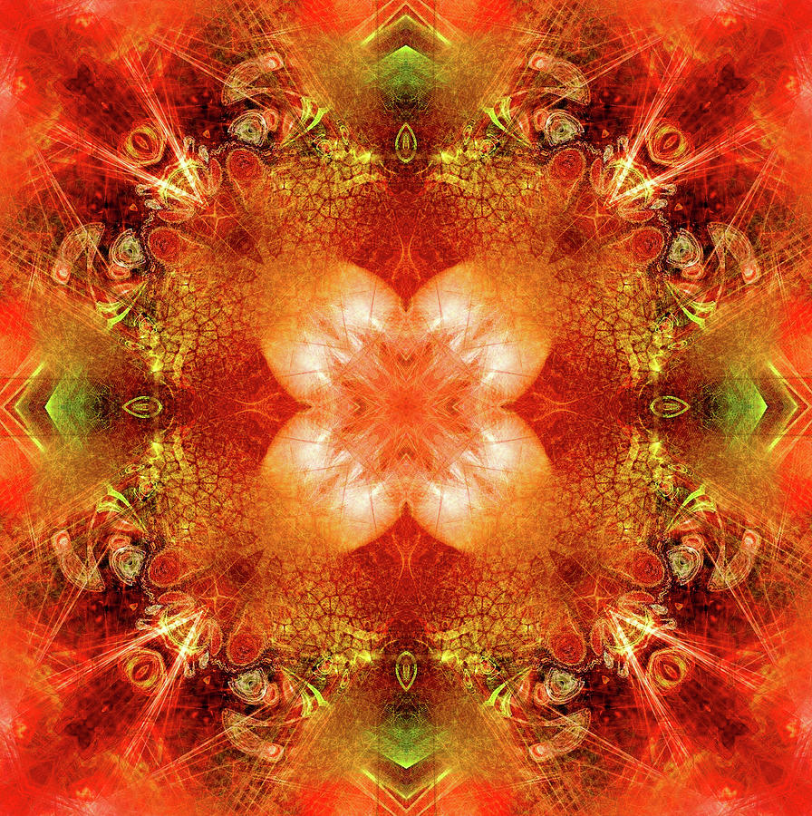 Pattern Digital Art - Kaleidoscope 3 by Natalia Rudzina