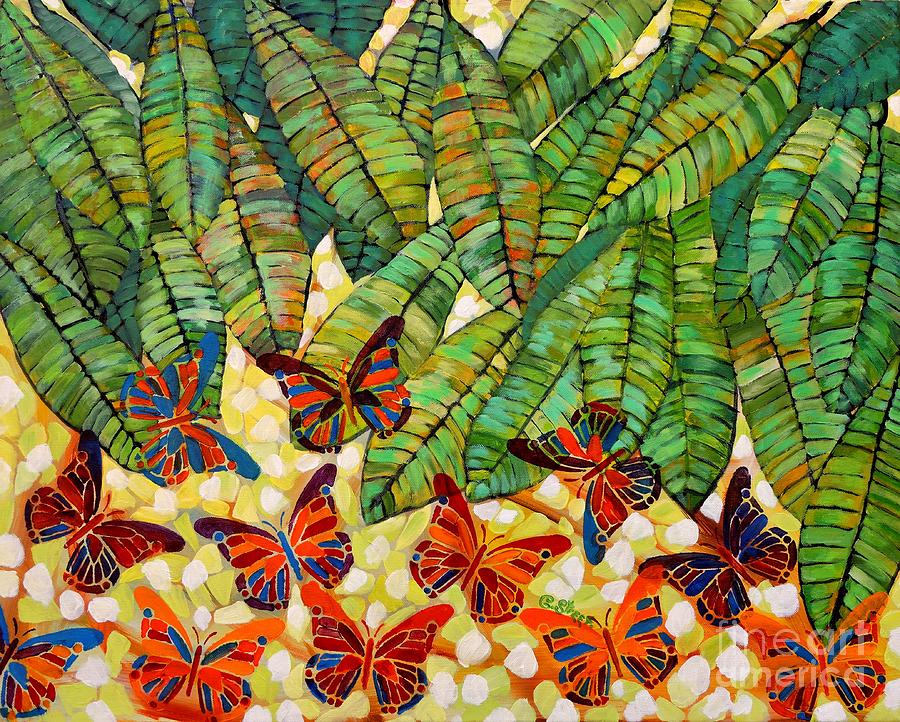 Kaleidoscope Of Butterflies Painting