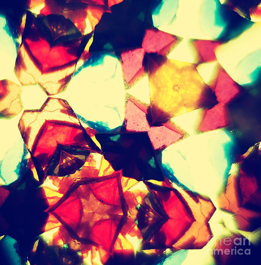 Red Photograph - Kaleidoscope Pattern by Sl photo Red Photograph - Kaleidoscope Pattern by Sl photo