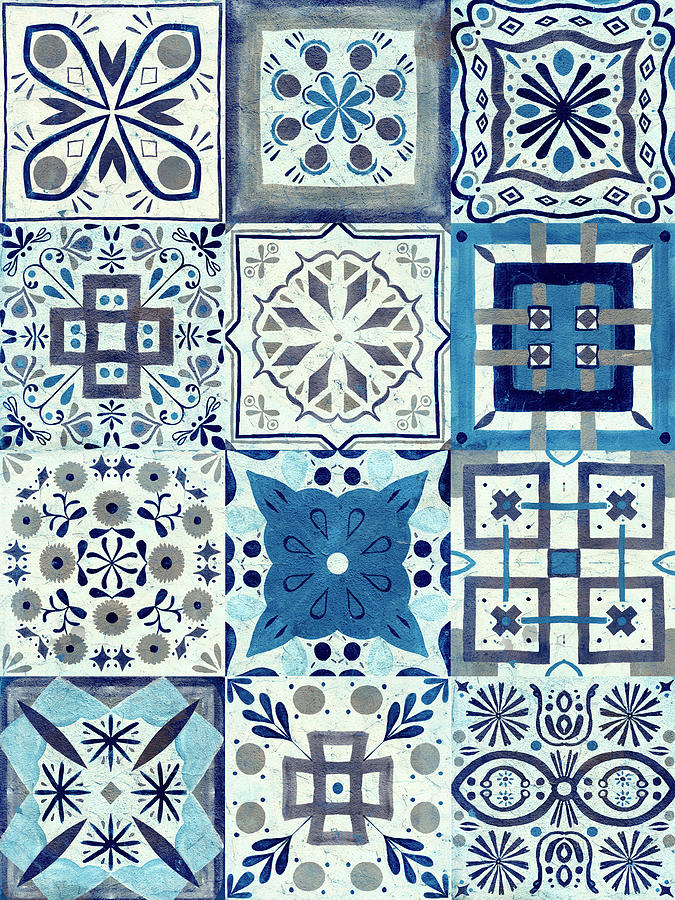Pattern Painting - Kaleidoscope Tile I by Victoria Borges