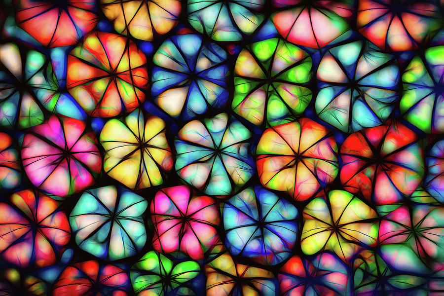 Kaleidoscope Umbrella Sky  Photograph by Carol Japp