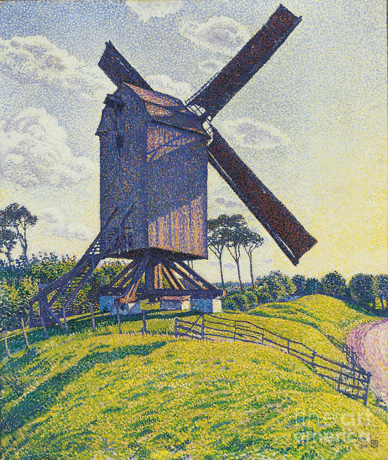 Kalf Mill In Knokke Or Windmill Drawing by Heritage Images