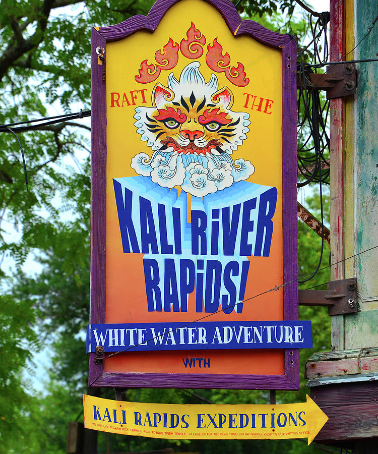Kali River Rapids sign A Photograph by David Lee Thompson