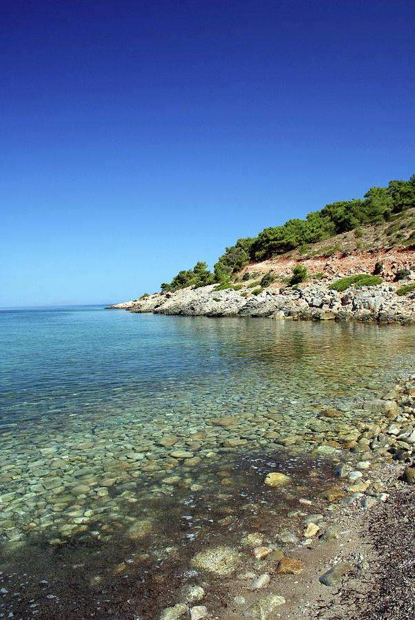Nature Photograph - Kalolimeni Beach On Island Of Chios by Gary Koutsoubis