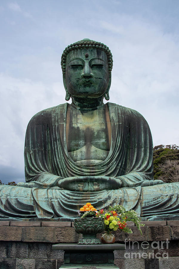 Kamakura Great Meditating Buddha Photograph by Bob Phillips
