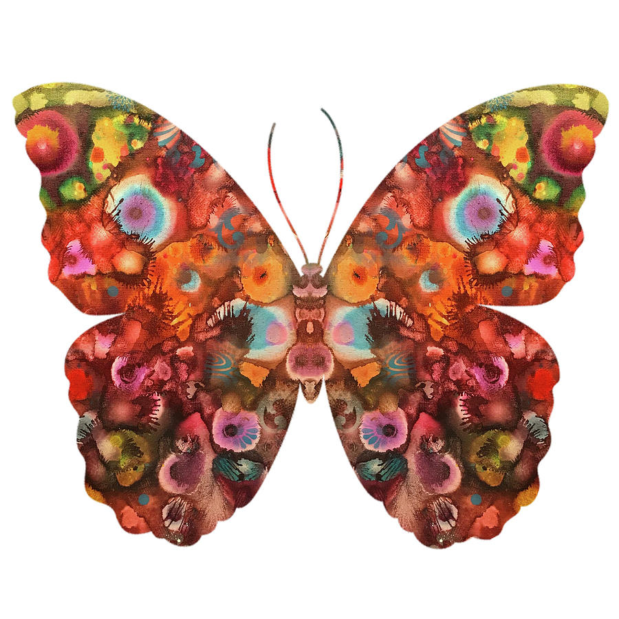 Insects Mixed Media - Kamasi Butterfly by Dean Russo