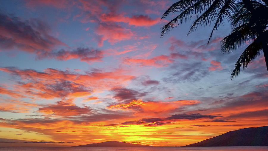 Kamole Beach Sunset Photograph by Chris Spencer