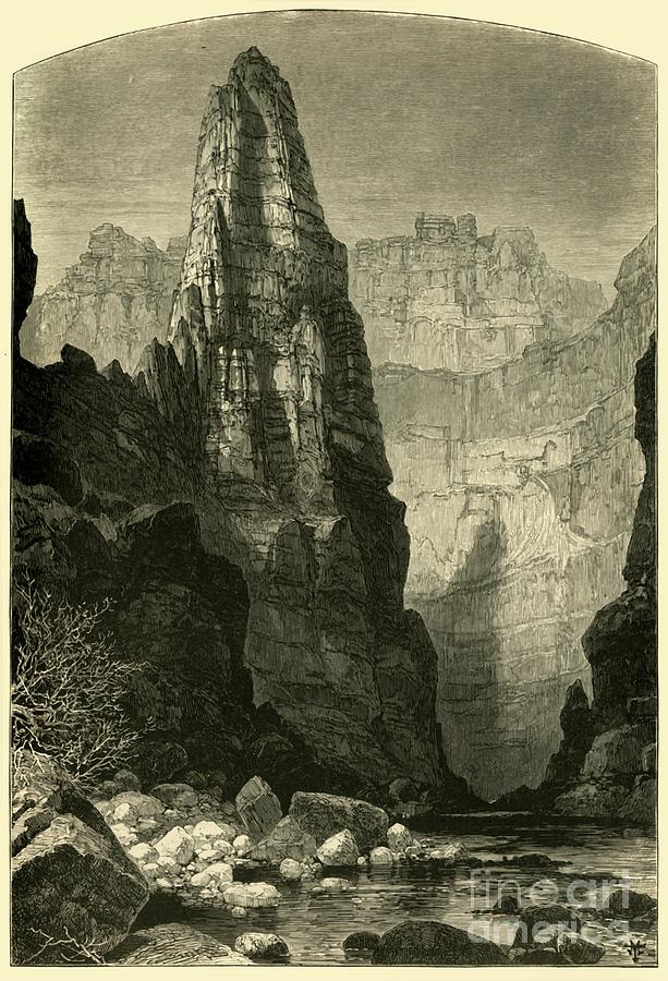 Kanab Cañon Drawing by Print Collector