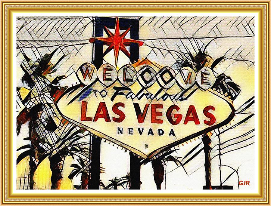 Kandinskycalia - Abstract - Welcome To Fabulous Las Vegas Sign L A S ...