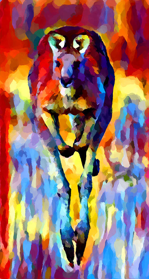 Kangaroo 4 Painting by Chris Butler
