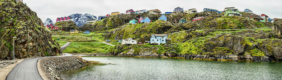 Kangerluarsunnguaq Bay And Houses Photograph by Panoramic Images