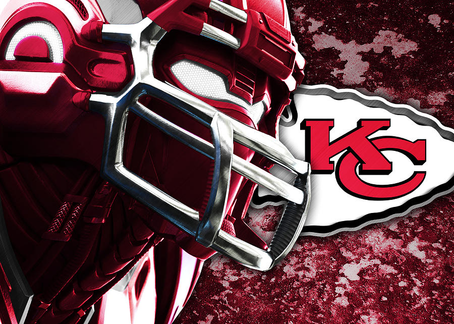 Kansas City Chiefs Helmet Art Digital Art by William Ng - Fine Art America