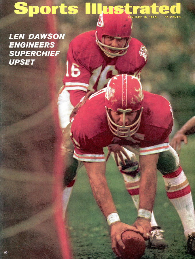 Magazine Cover Photograph - Kansas City Chiefs Qb Len Dawson, Super Bowl Iv Sports Illustrated Cover by Sports Illustrated