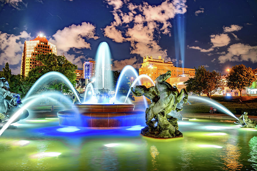 Kansas City J.C. Nichols Fountain in the Plaza Photograph by Gregory Ballos