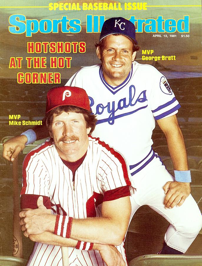 Kansas City Royals George Brett And Philadelphia Phillies Sports Illustrated Cover Photograph by Sports Illustrated