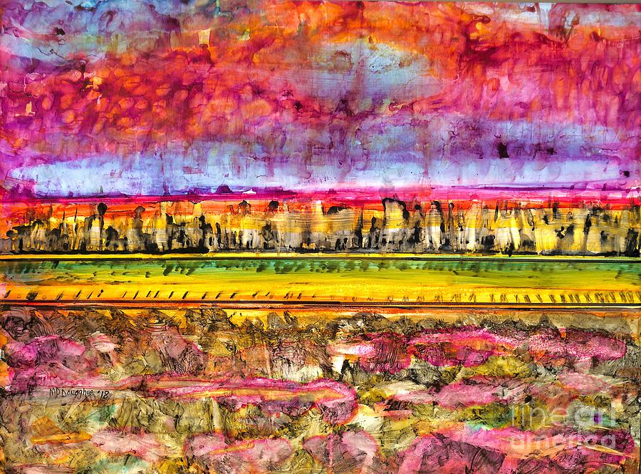 Kansas Plains Abstract Painting Painting by Patty Donoghue