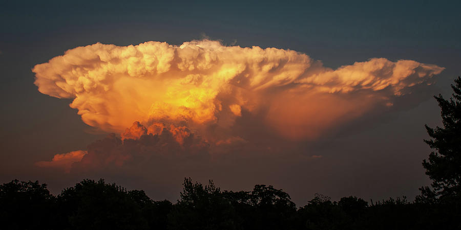 Kansas Thunderhead Photograph by Jeff Phillippi