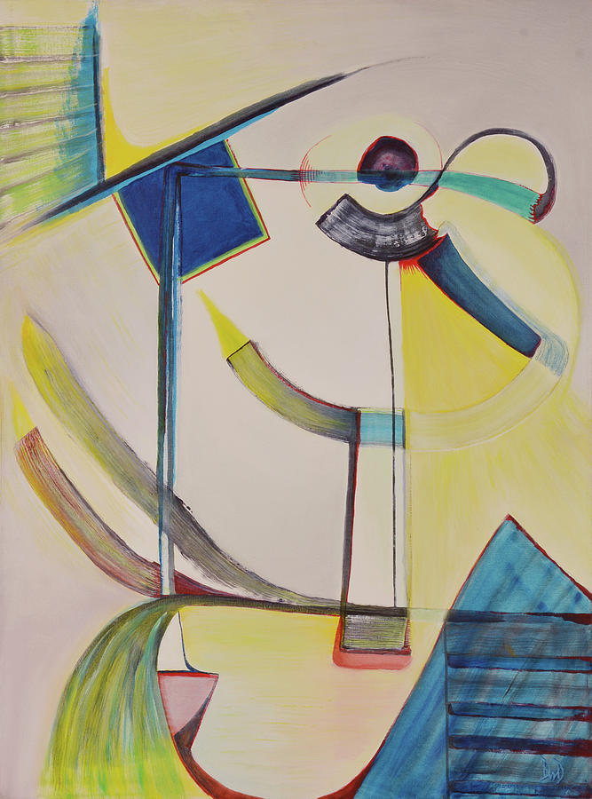 Geometric Abstracts Painting - Kanwon by David Douthat Geometric Abstracts Painting - Kanwon by David Douthat