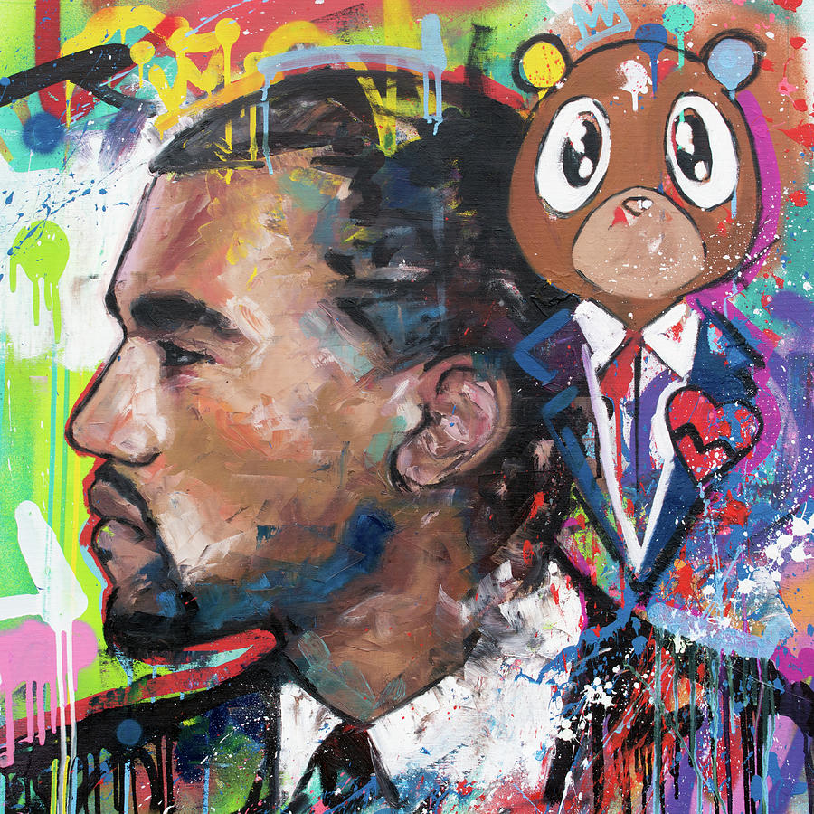 Kanye West Painting by Richard Day Pixels