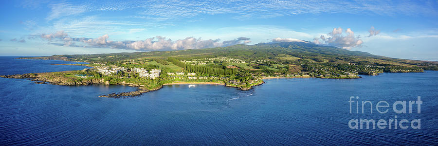Kapalua Coastline Panorama Photograph by Tyler Rooke