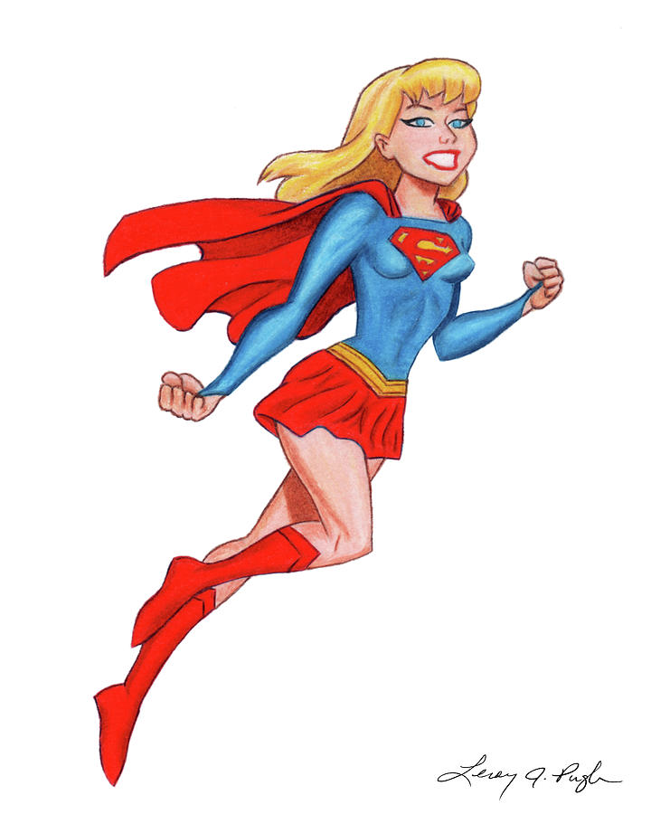 Kara Danvers - Supergirl Drawing by Leroy Pugh - Pixels