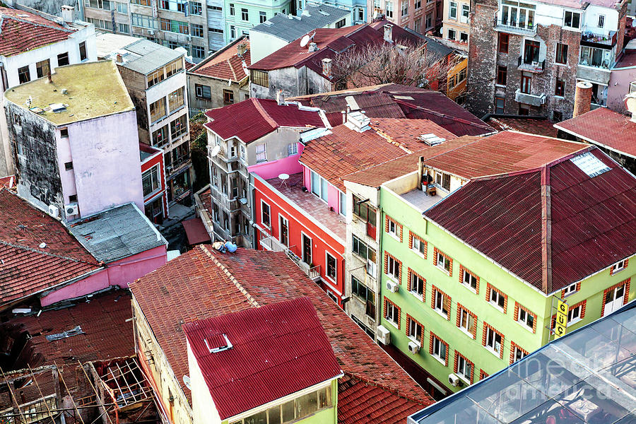 Karakoy Building Colors in Istanbul Photograph by John Rizzuto