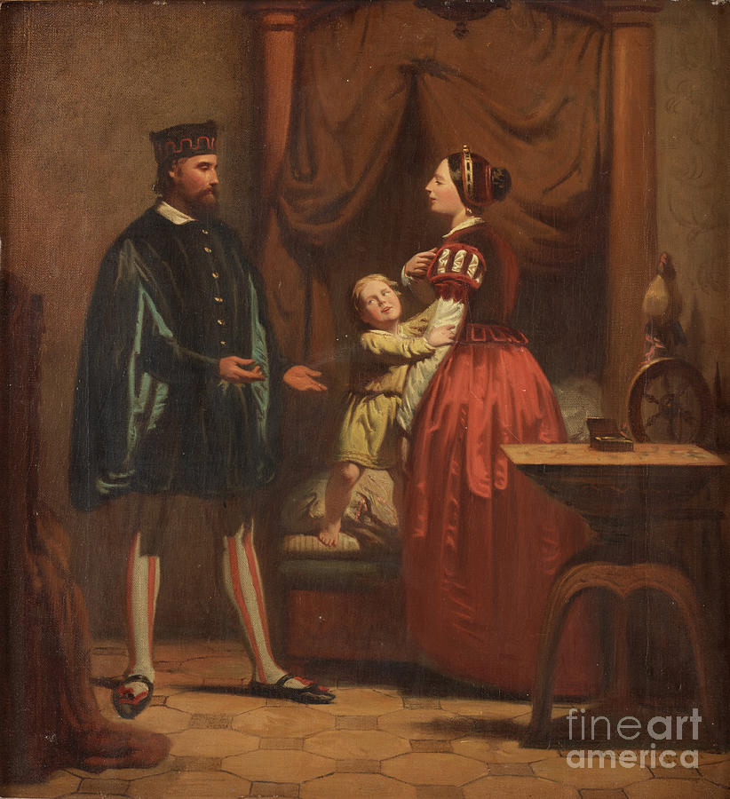 Karin Månsdotter, Eric Xiv And Son Drawing by Heritage Images