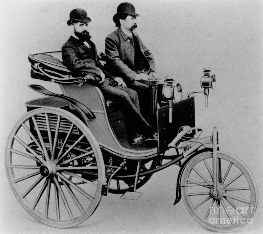 Karl Benz In His Third Car Photograph by Science Photo Library