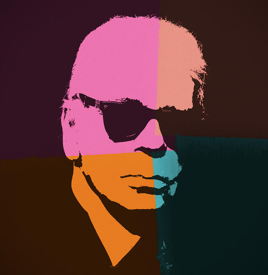 Karl Lagerfeld Pop Art Painting by Dan Sproul