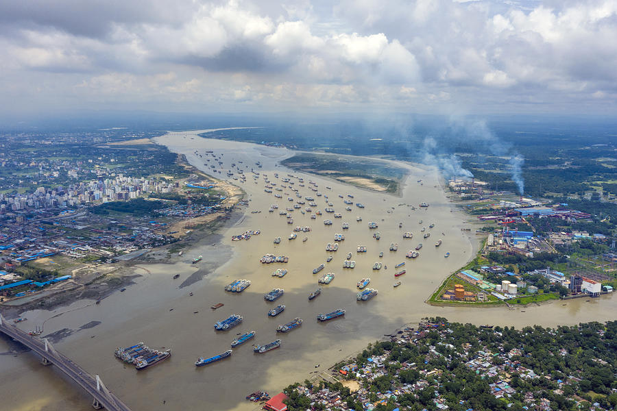 Karnaphuli River | Port Of Chittagong, Bangladesh Photograph by Pinu ...