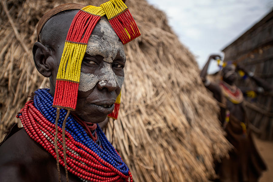 Karo-women-with-painted-face-and-beads Photograph by Veli Aydogdu ...