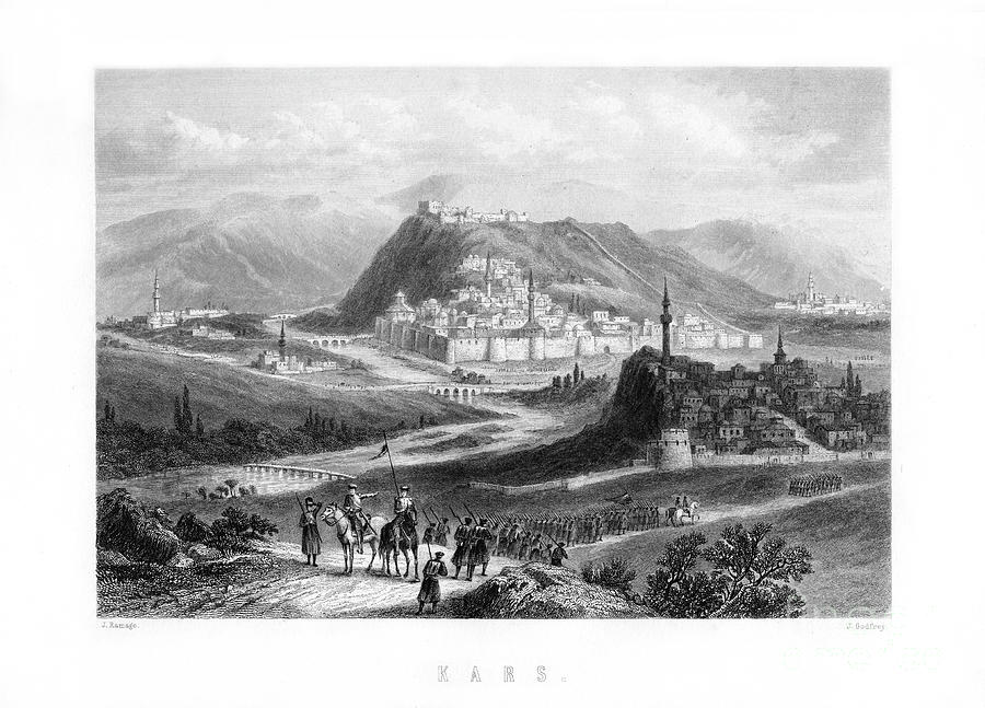 Kars, A City In Northeast Turkey Drawing by Print Collector