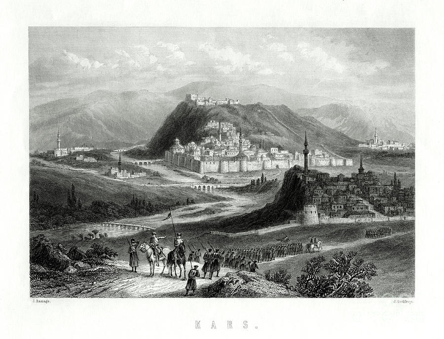 Kars, Turkey, 19th Century. Artist J Drawing by Print Collector