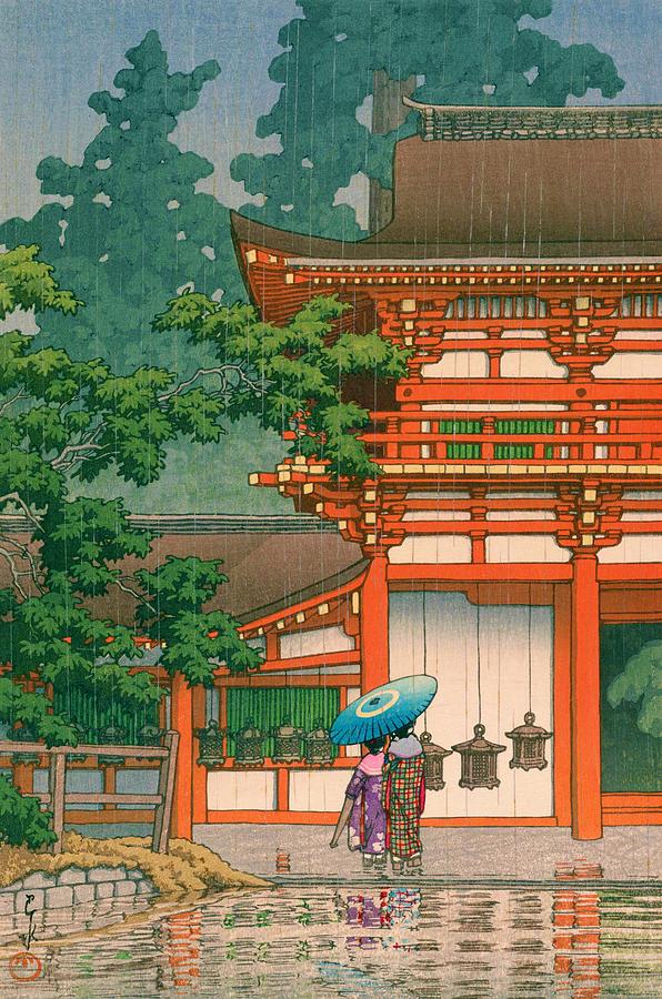 Nara Painting - Kasugataisha - Top Quality Image Edition by Kawase Hasui Nara Painting - Kasugataisha - Top Quality Image Edition by Kawase Hasui