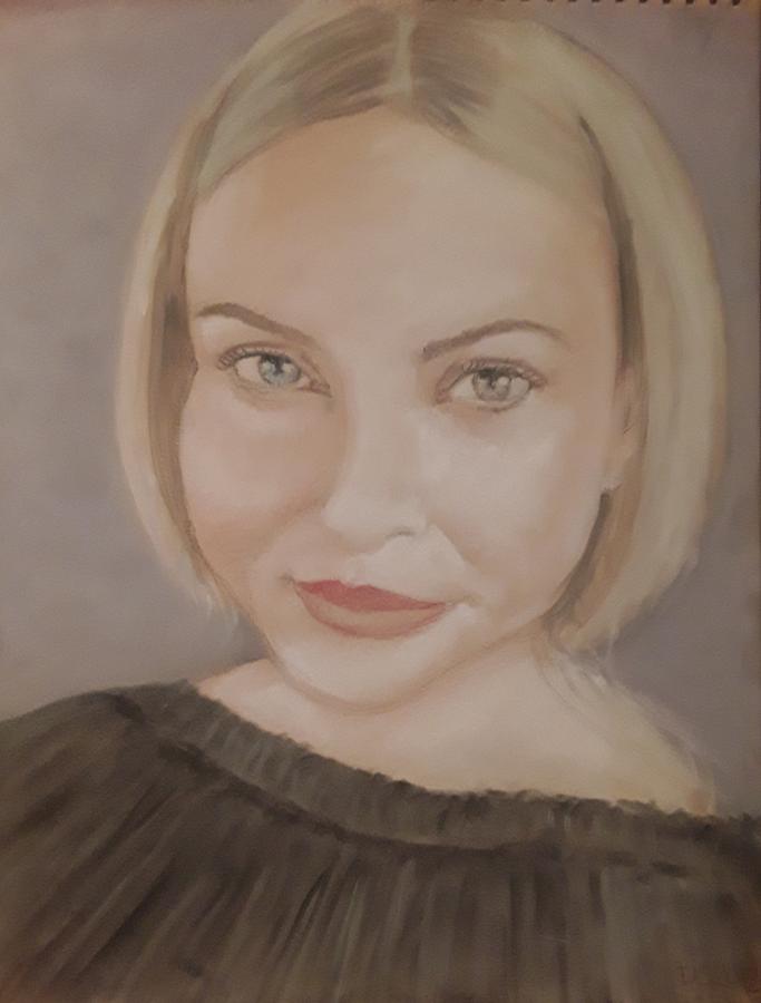 Portrait Pastel - Katarina  by Duncan Sawyer