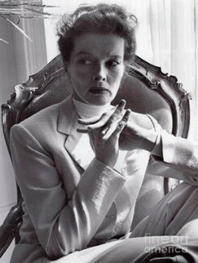 Katharine Hepburn  Digital Art by Maureen Tillman