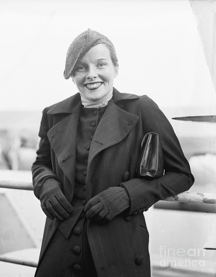 Katharine Hepburn Smiling Photograph by Bettmann