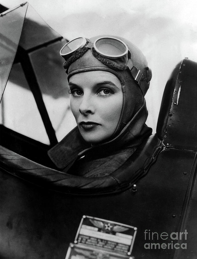 Katharine Hepburn - Stars in Aviatrix - 1933 Photograph by Doc Braham